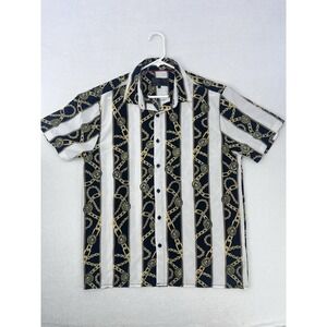 Baroque Gold  Men Fancy Shirt Size large Multicolor